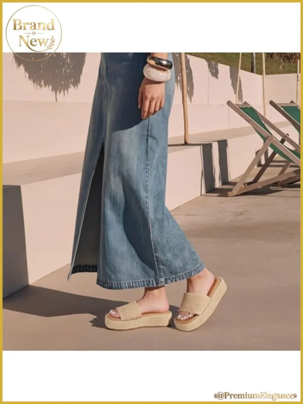 Women's Platform Wedge Sandals Espadrilles Jute Summer Beach Shoes